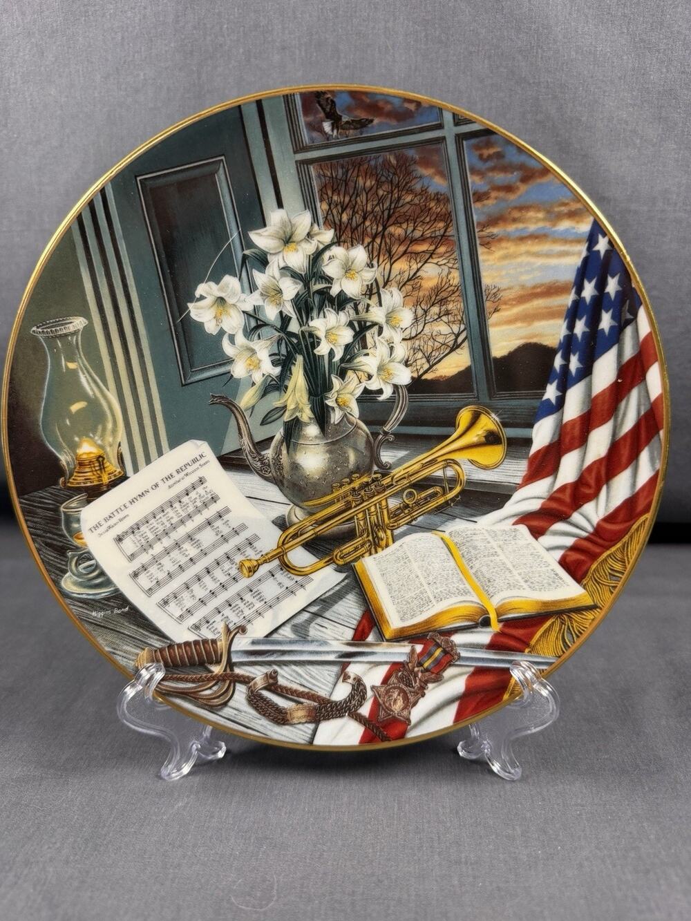 Edwin M Knowles "Battle Hymn of the Republic" Collector Plate from Songs of the